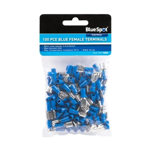 Blue Spot Tools 100PCE Female Terminals