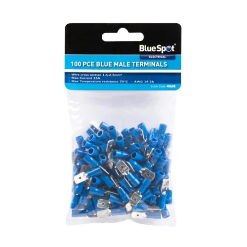 Blue Spot Tools 100PCE Male Terminals