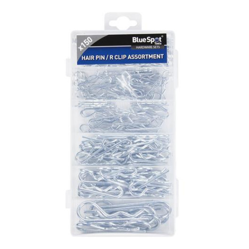 Blue Spot Tools 150 PCE Assorted Hair Pin And R Clip Set