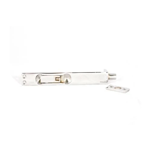 Chrome Plated Brass Flush Bolt (Pack of 1) 152x19mm / 6" x 3/4"