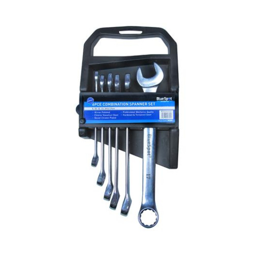 Blue Spot Tools 6 Pce Chrome Vanadium Metric Combination Spanner Set (8-17mm)