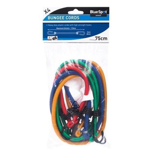 Blue Spot Tools 4 Pce 75CM Bungee Cords