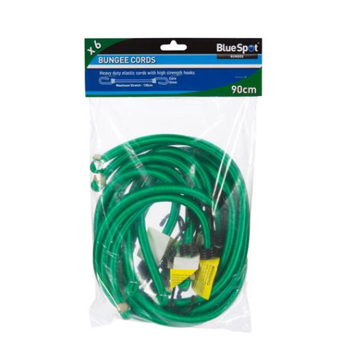 Blue Spot Tools 6 Pce 90cm Bungee Cord Set