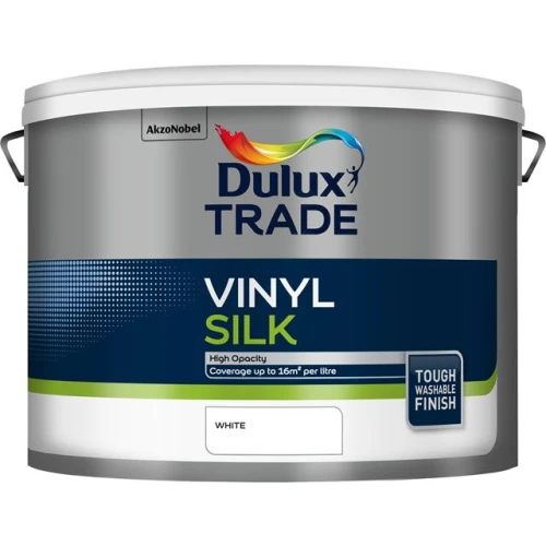 Dulux Trade Vinyl SILK WHITE 10L