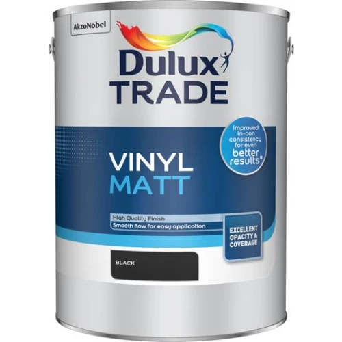 Dulux Trade Vinyl MATT BLACK 5L