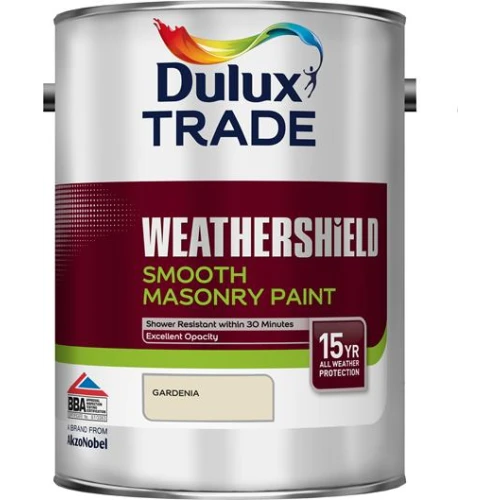 Dulux Trade WEATHERSHIELD SMOOTH MASONRY GARDENIA 5L