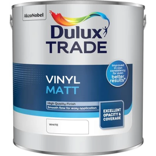 Dulux Trade Vinyl MATT WHITE 2.5L