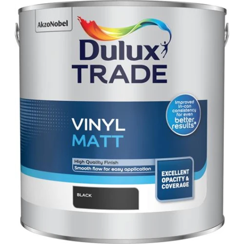 Dulux Trade Vinyl MATT BLACK 2.5L