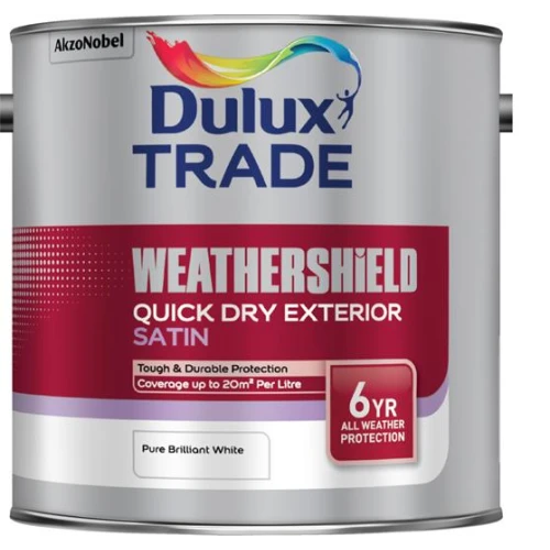 Dulux Trade WEATHERSHIELD Quick Dry SATIN PBW 2.5L