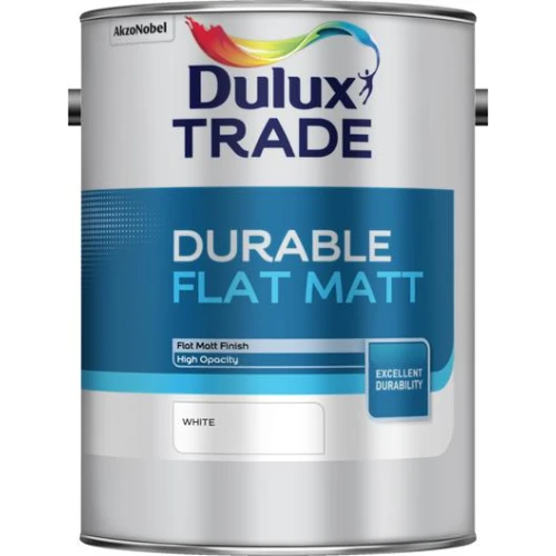 Dulux Trade DURABLE FLAT MATT WHITE 5L