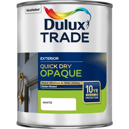 Dulux Trade Quick Dry Opaque White 1 Litre