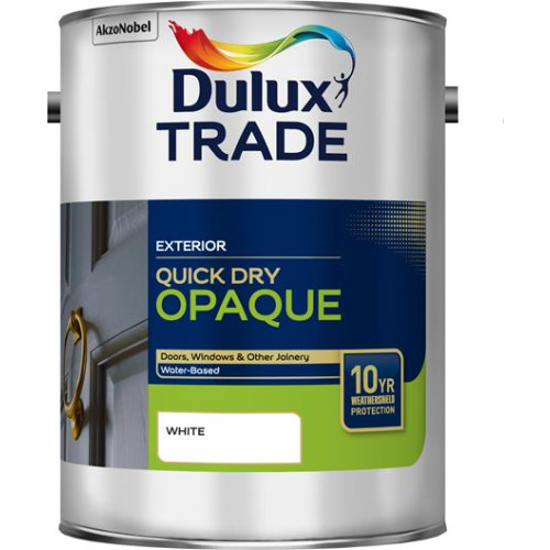 Dulux Trade Quick Dry Opaque White 5 Litres