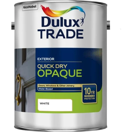 Dulux Trade Quick Dry Opaque White 5 Litres