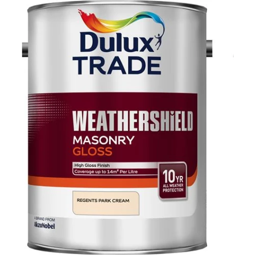 Dulux Trade WEATHERSHIELD SM/MAS/GLOSS REG/PK CREAM 5L