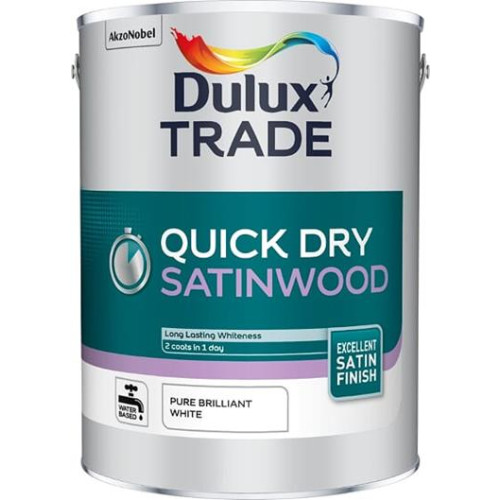 Stalbridge Building Supplies Ltd Dulux Trade Quick Dry Satinwood Pbw 1L