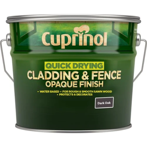 Cuprinol Quick Drying Cladding & Fence Opaque Darkoak 10L