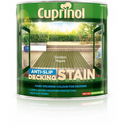 Cuprinol Anti-Slip Deck/Stain Gold/Maple 2.5L