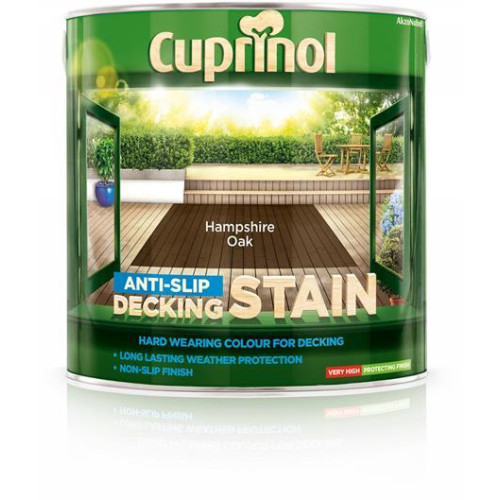 Cuprinol Anti-Slip Deck/Stain Hamps/Oak 2.5L