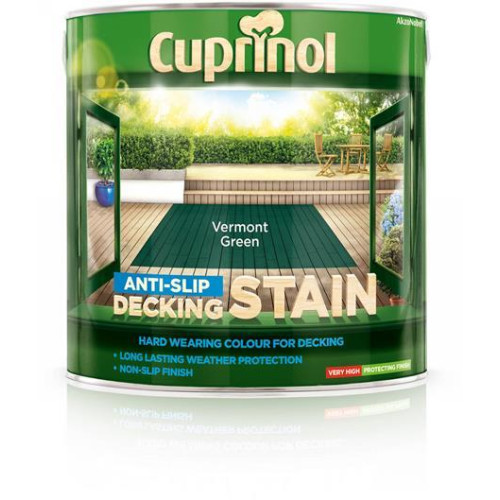 Cuprinol Anti-Slip Deck/Stain Verm/Green 2.5L