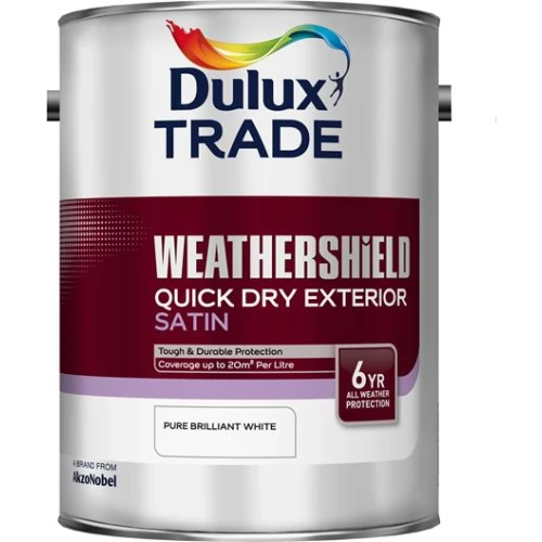 Dulux Trade WEATHERSHIELD Quick Dry SATIN PBW 5L