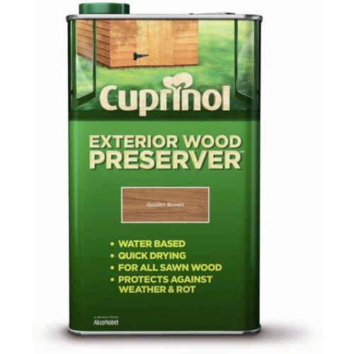 Cuprinol External Wood Preserver Golden Brown (Bp) 5L