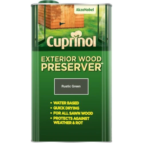 Cuprinol External Wood Preserver Rustic Green (Bp) 5L