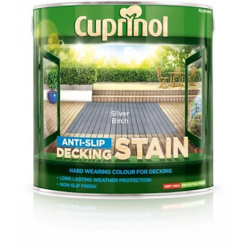 Cuprinol Anti-Slip Deck/Stain Silver Birch 5L