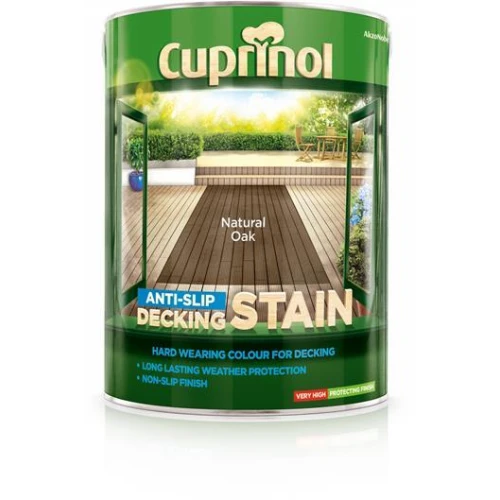 Cuprinol Anti-Slip Deck/Stain Natural Oak 5L