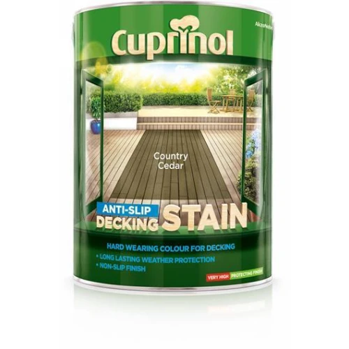Cuprinol Anti-Slip Deck/Stain Country Cedar 5L