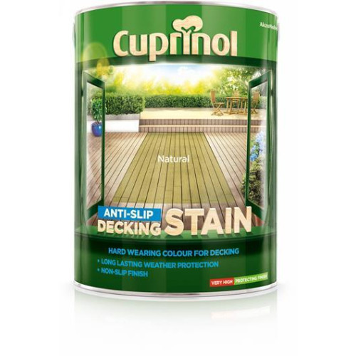 Cuprinol Anti-Slip Deck/Stain Natural 5L