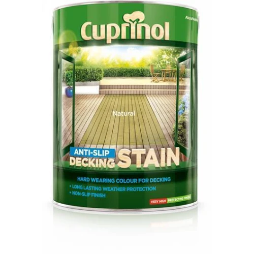 Cuprinol Anti-Slip Deck/Stain Natural 5L