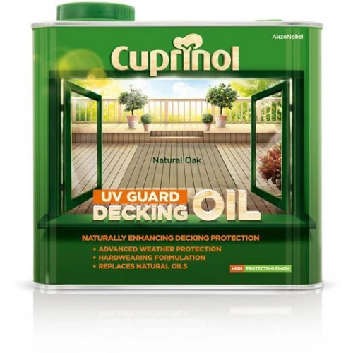 Cuprinol DECK/OIL PROTECT (WB) NAT/OAK 2.5L