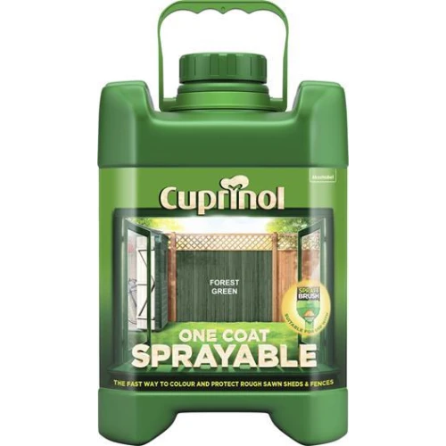 Cuprinol Sprayable Fence Treatment FOREST GREEN 5L