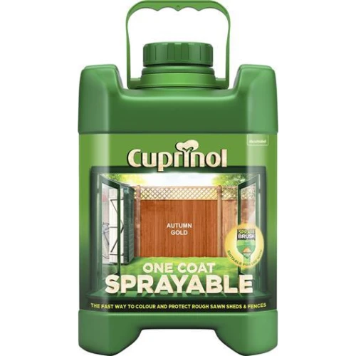 Cuprinol Sprayable Fence Treatment AUTUMN GOLD 5L