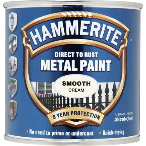 Hammerite METAL PAINT SMOOTH CREAM 250ML