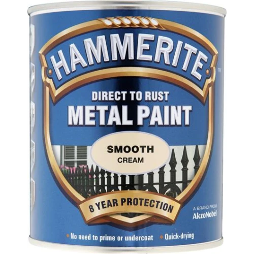 Hammerite METAL PAINT SMOOTH CREAM 750ML