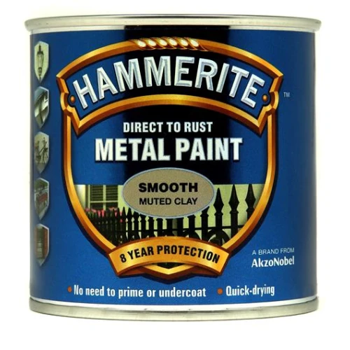 Hammerite METAL PAINT SMOOTH MUTED CLAY 250ML