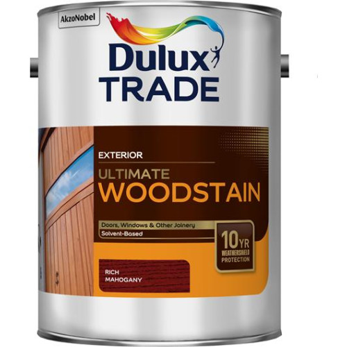 Dulux Trade Ultimate Woodstain Rich Mahogany 5 Litres