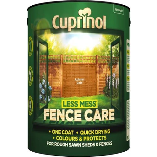 Cuprinol Less Mess Fence Care Autumn Gold 5L