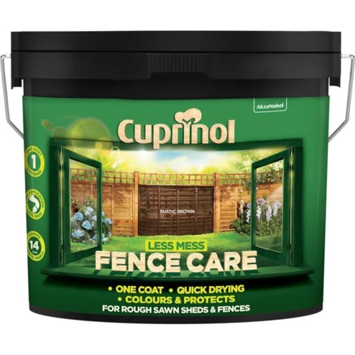 Cuprinol Less Mess Fence Care Rustic Brown 9L