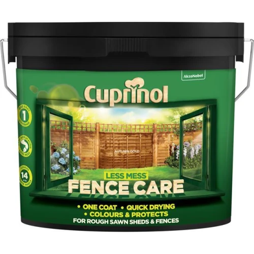 Cuprinol Less Mess Fence Care Autumn Gold 9L