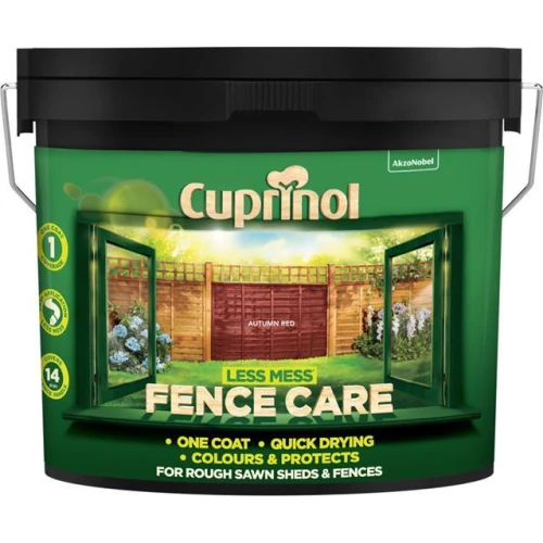 Cuprinol Less Mess Fence Care Autumn Red 9L