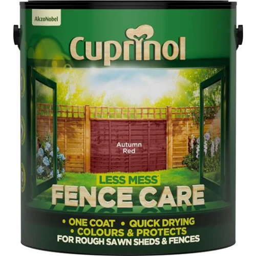 Cuprinol Less Mess Fence Care Autumn Red 6L