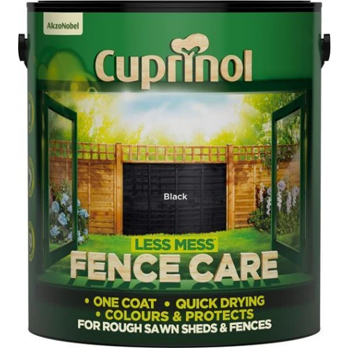 Cuprinol Less Mess Fence Care Black 6 Litre