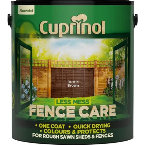 Cuprinol Less Mess Fence Care Rustic Brown 6L