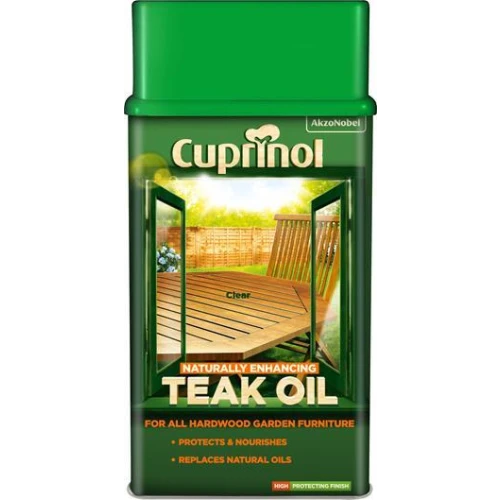 Cuprinol Natural Enhancing Teak Oil Clear 1L