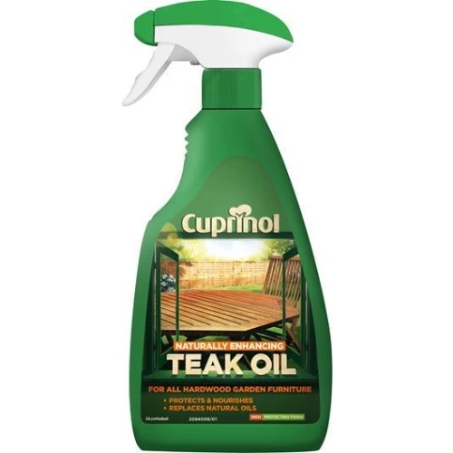 Cuprinol Natural Enhancing Teak Oil Spray Clear 500Ml