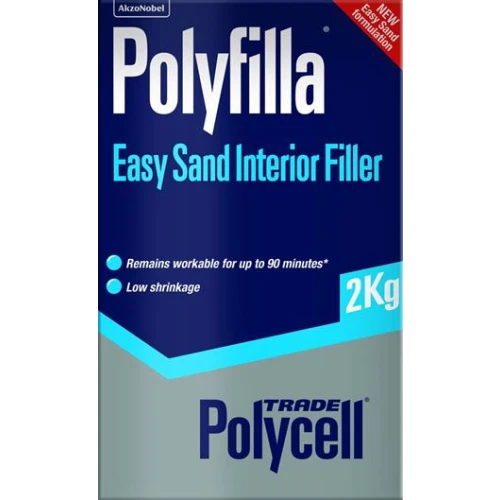 Polycell POLYFILLA EASY SAND INT/FILLER 2KG