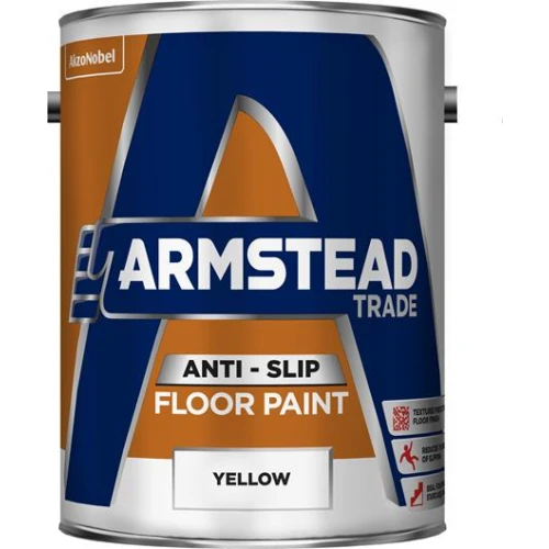 Armstead Trade ANTI SLIP FLOOR PAINT YELLOW 5L