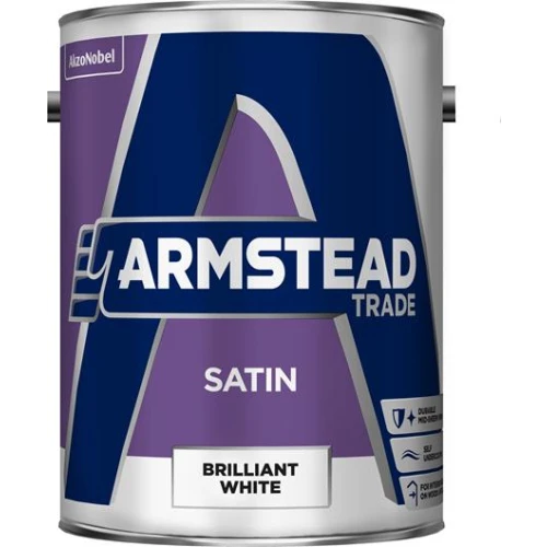 Armstead Trade SATIN FINISH B/WHITE 5L